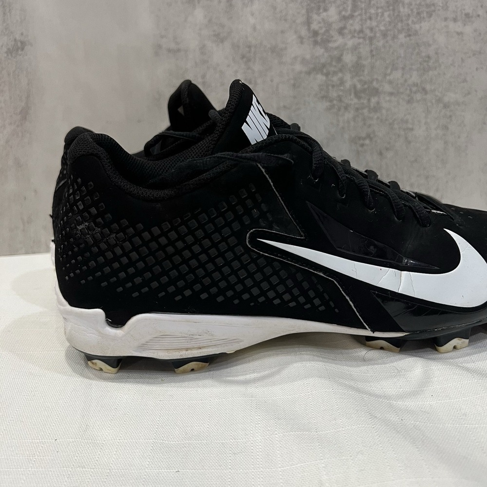 Nike Vapor Strike Football Cleats Black White Men's Size 11 Low Cut - Picture 5 of 12